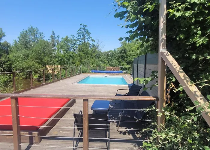 Le Moulin Du Gué En Vendée De 8 Atypique Et Exceptionnel Au Bord De L'eau à 30 Minutes Du Puydufou Agrémenté D'un Sauna Et Bain Nordique Au Feu De Bois Pour Vous Détendre Entre Amis Et Famille *